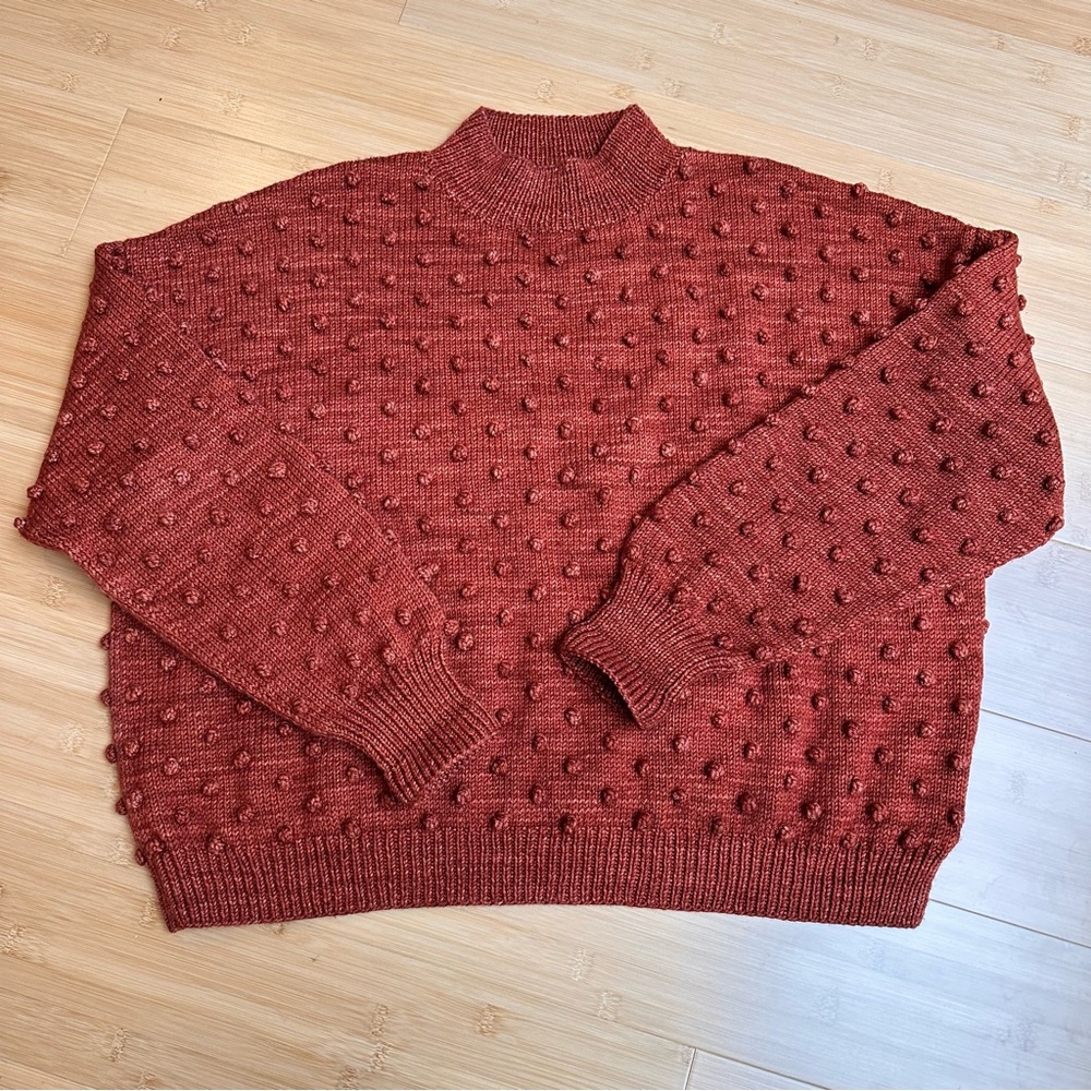 Misha and Puff Henna Popcorn Sweater Large